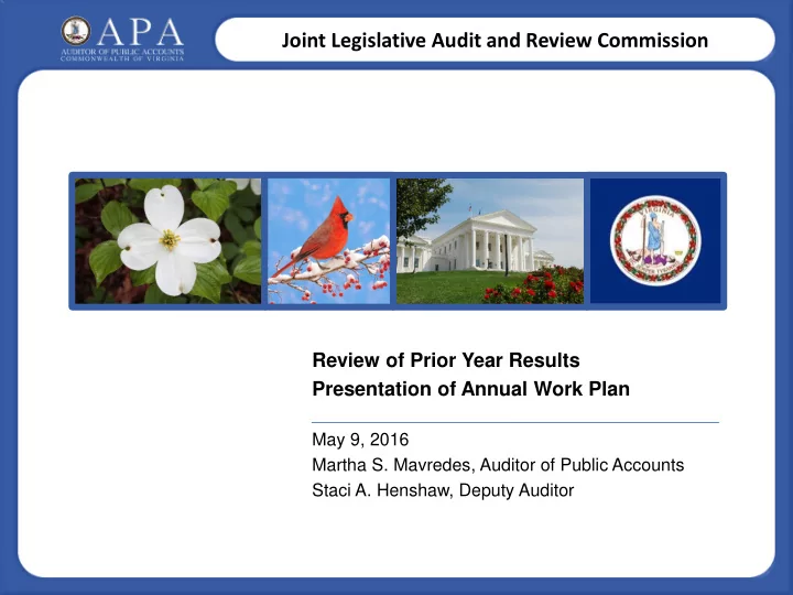 joint legislative audit and review commission