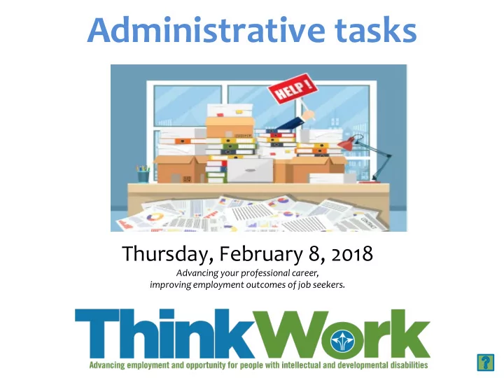 administrative tasks