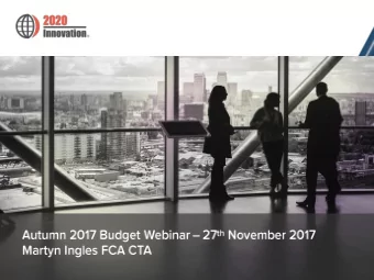 Autumn Budget Overview  Measures to stimulate house building  SDLT abolished for first time