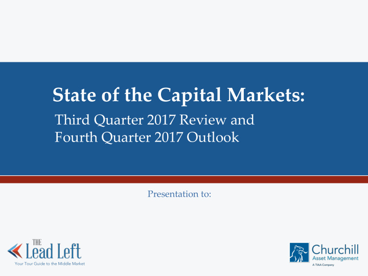 state of the capital markets