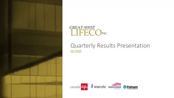 Quarterly Results Presentation  Q3 2  2020  Cautionary notes  CAUTIONARY NOTE REGARDING