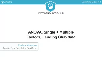 ANOVA, Single + Multiple  Factors, Lending Club data  Kaelen Medeiros  Product Data Scientist at