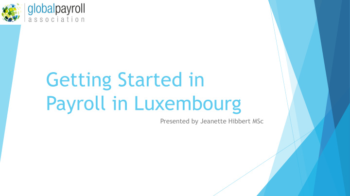 getting started in payroll in luxembourg