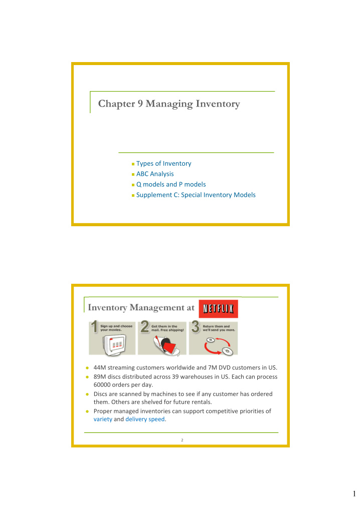 chapter 9 managing inventory