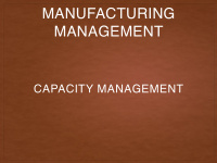 manufacturing management