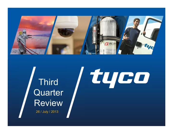 third quarter review