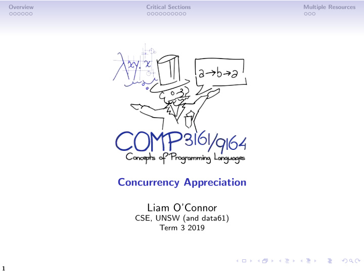 concurrency appreciation liam o connor
