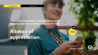 A token of  appreciation.  powered by  GoalGorilla  We are an...  Award-winning agency  GoalGorilla