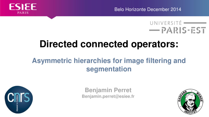 directed connected operators