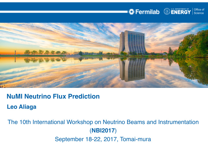 numi neutrino flux prediction
