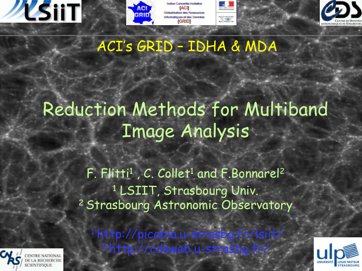 reduction methods for multiband image analysis