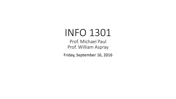 info 1301