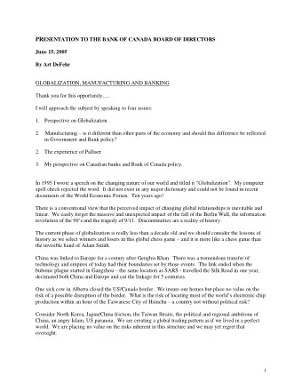 Second, I want to speak to the question of manufacturing and how it fits into this emerging