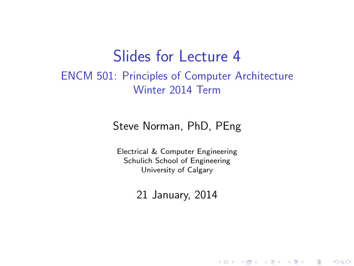 slides for lecture 4