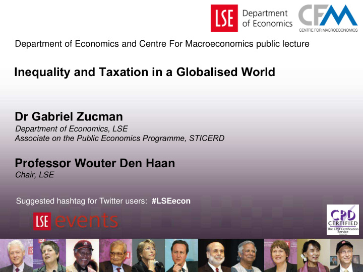inequality and taxation in a globalised world d r gabriel
