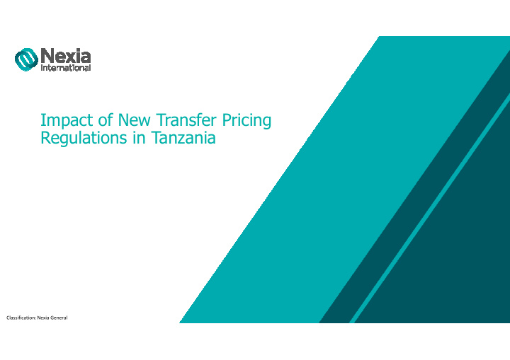 impact of new transfer pricing regulations in tanzania