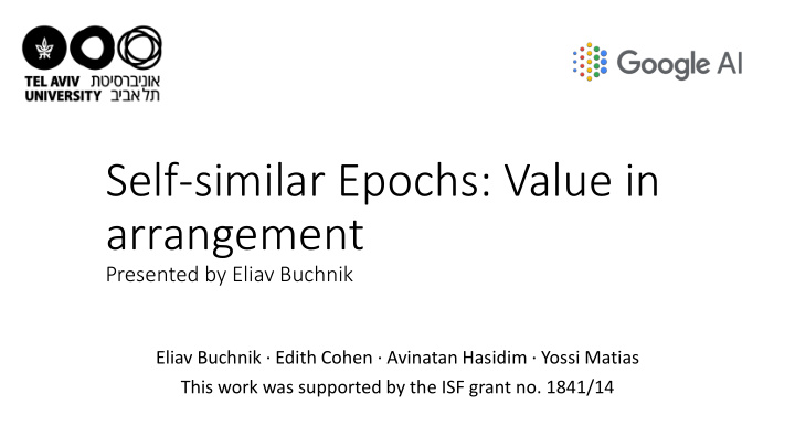 self similar epochs value in arrangement