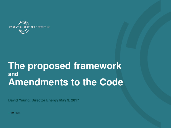 the proposed framework