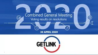 Comb  Combined Genera  ral M  Meeti  ting  Votin  oting results  lts on  on resolu  olution  tions