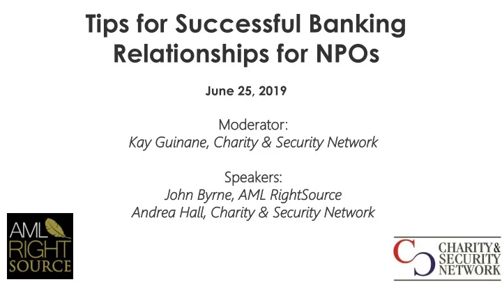 relationships for npos