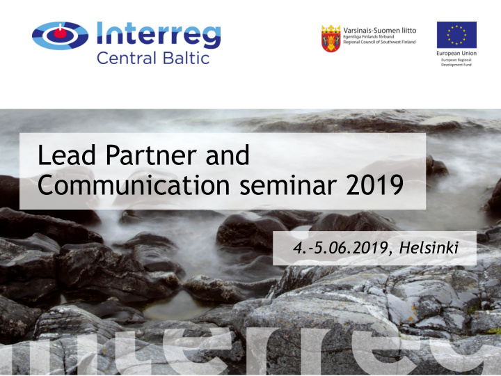 lead partner and communication seminar 2019