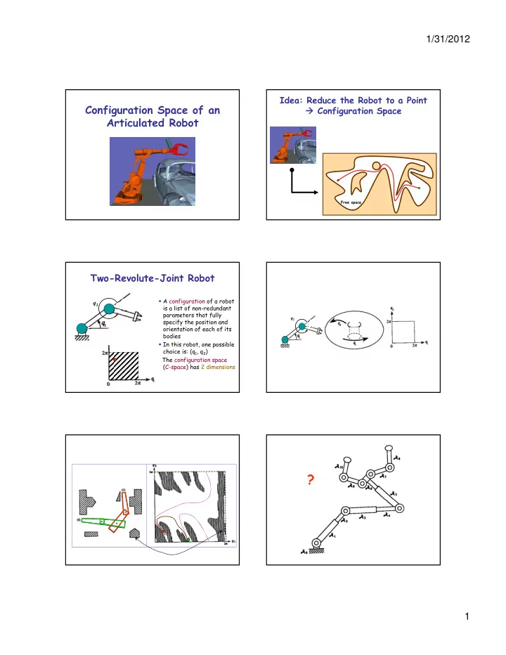 1 1 31 2012 every robot maps to a point in every robot