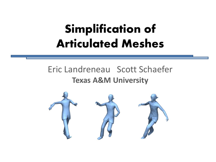 articulated meshes