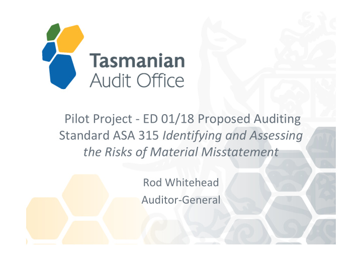 pilot project ed 01 18 proposed auditing standard asa 315