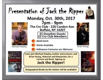 Brian Young was as a  member of an expert  panel of researchers  discussing the  Whitechapel