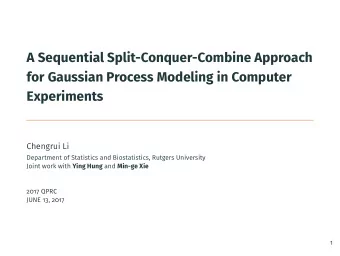 A Sequential Split-Conquer-Combine Approach  for Gaussian Process Modeling in Computer  Experiments