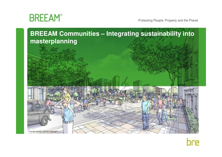 breeam communities integrating sustainability into