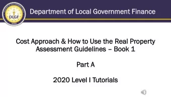 Dep  Depar  artmen  ent of  of Lo  Loca  cal Go  Government Finan  Finance  ce  Cost A  Appr