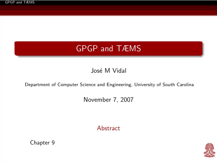 gpgp and t ms