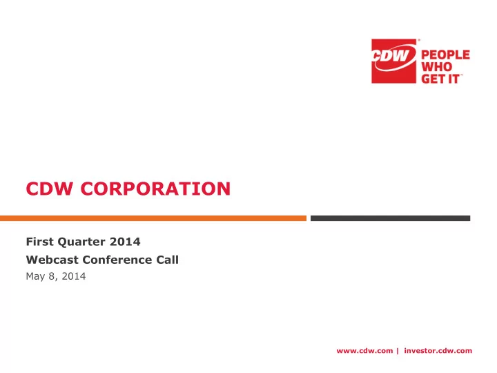 cdw corporation