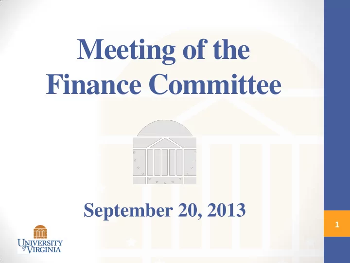finance committee