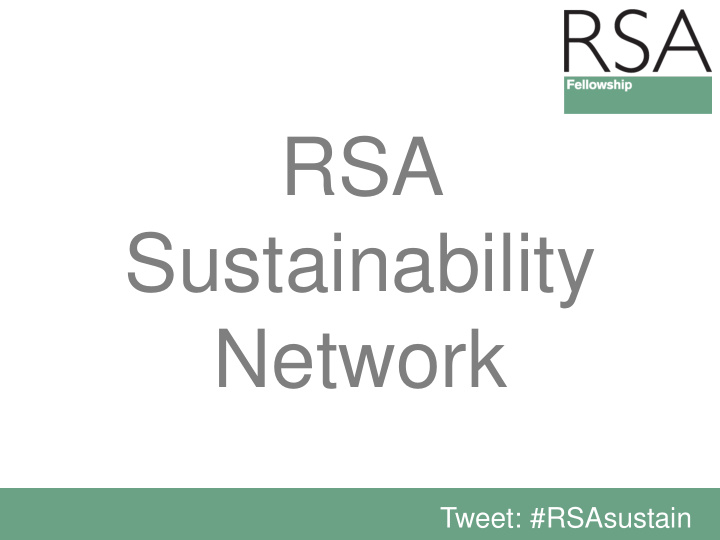 rsa sustainability network