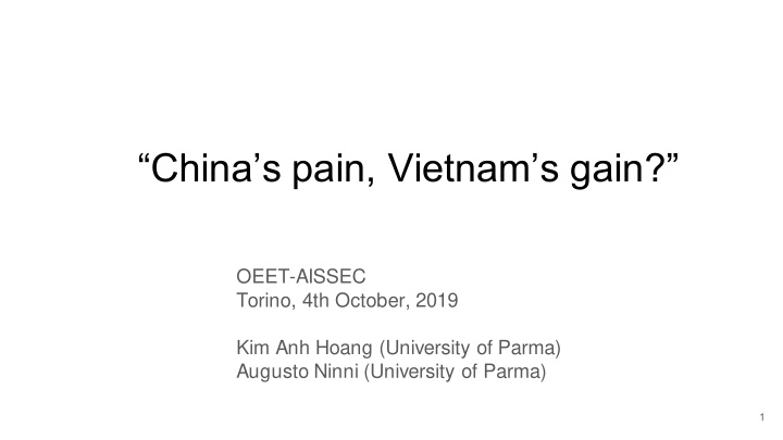 china s pain vietnam s gain