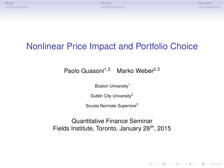 nonlinear price impact and portfolio choice