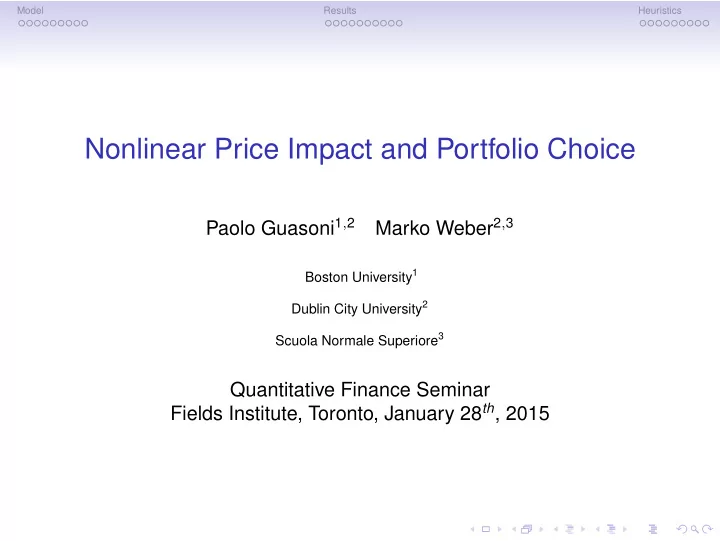 nonlinear price impact and portfolio choice