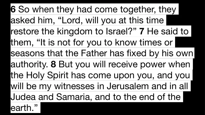 6 so when they had come together they asked him lord will