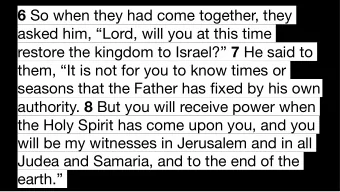 6 So when they had come together, they  asked him, Lord, will you at this time restore the