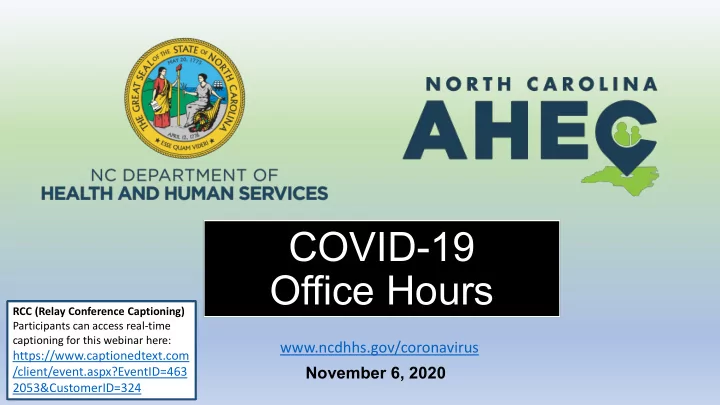covid 19 office hours