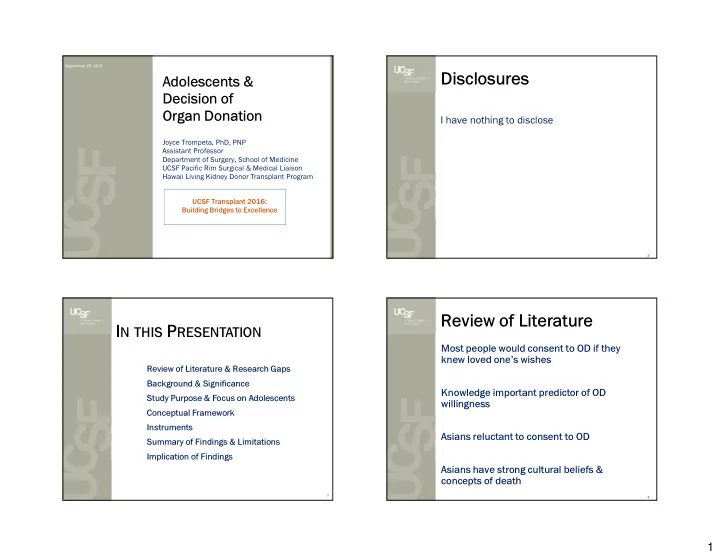 disclosures