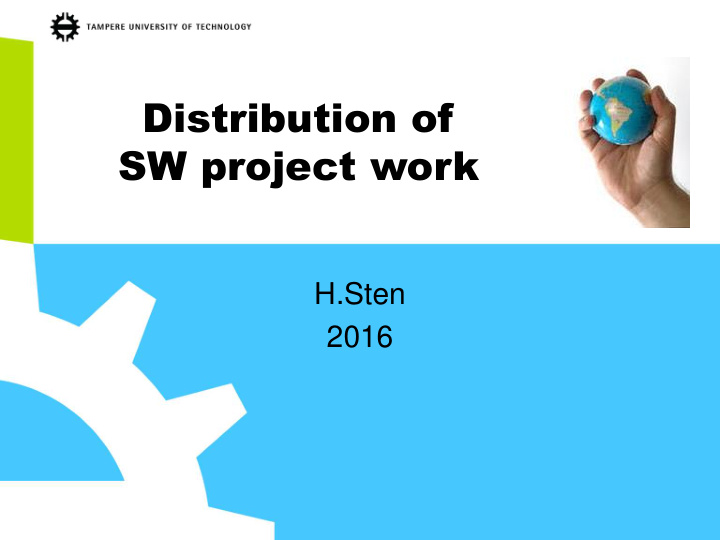 sw project work