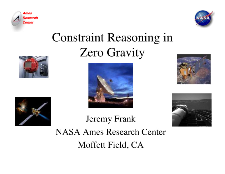 constraint reasoning in zero gravity