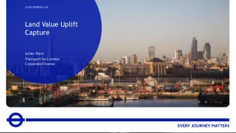 Capture  Julian Ware  Transport for London  Corporate Finance  2  TFL CORPORATE FINANCE - LAND