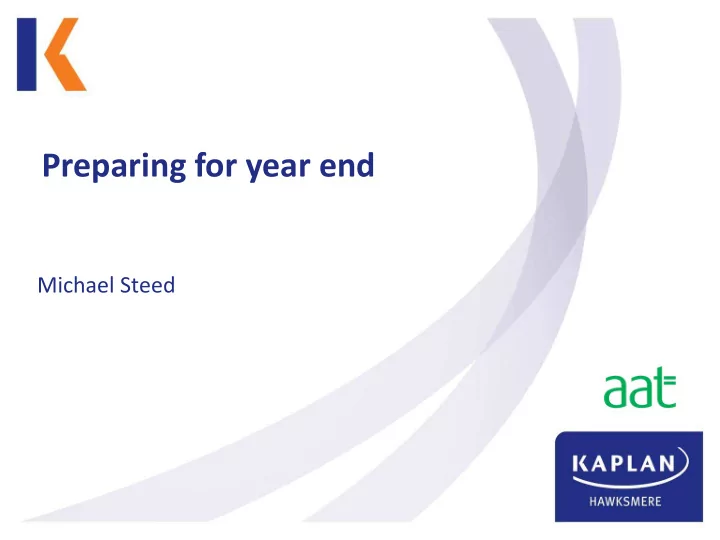 preparing for year end