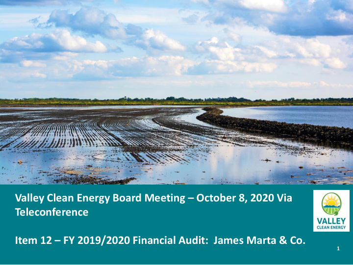 valley clean energy board meeting october 8 2020 via