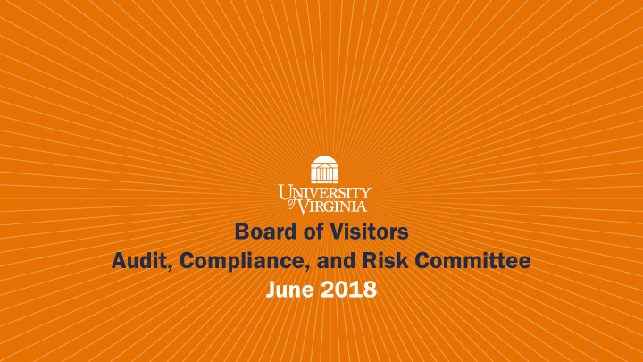 board of visitors audit compliance and risk committee