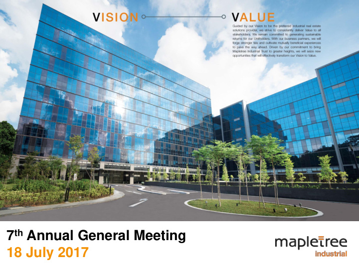 7 th annual general meeting 18 july 2017